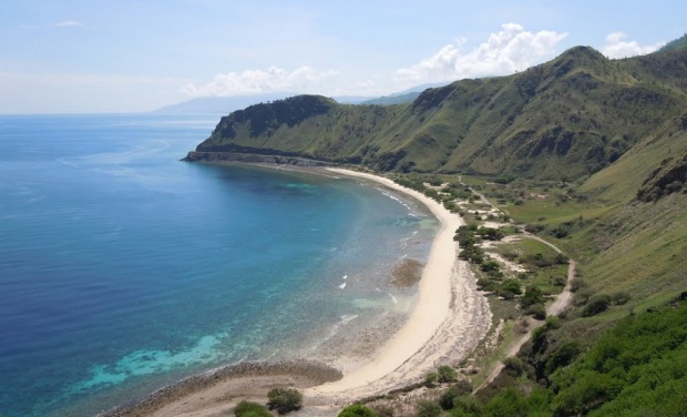 One Dollar Beach di Dili, Timor Leste