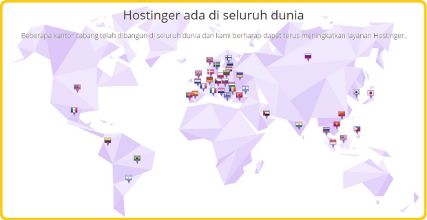 Hostinger di seluruh dunia, 2017.