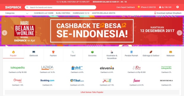 situs ShopBack.co.id